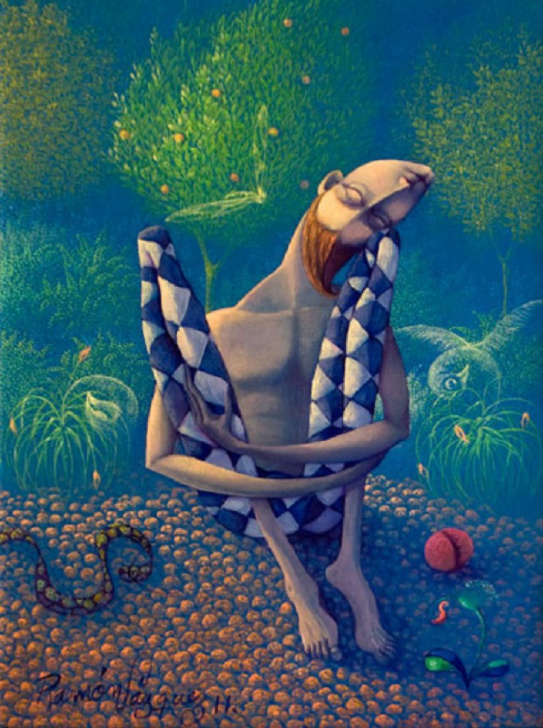 De la serie Arlequines, 2011. Óleo sobre tela. 35 x 25cm