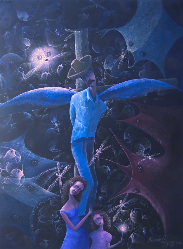 De la serie Nocturno. La crucifixión, 2006. Óleo sobre tela. 70 x 50cm